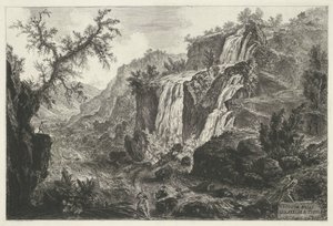 Cascate a Tivoli da Giovanni Battista Piranesi