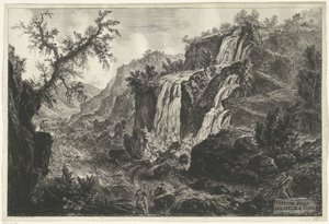 Cascate a Tivoli da Giovanni Battista Piranesi