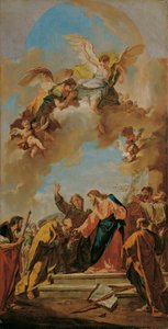 La consegna delle chiavi a Pietro da Giovanni Battista Pittoni