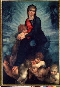 La Vergine e il Bambino con angeli