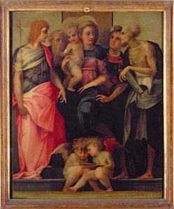 Madonna col Bambino e Santi, c.1518 (dettaglio) da Giovanni Battista Rosso Fiorentino