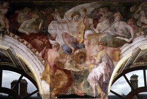 Parnaso, (dettaglio) da Giovanni Battista Rosso Fiorentino