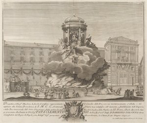 Il consiglio degli dei, per il festival "Chinea" da Giovanni Battista Sintes probably after Nicola Michetti