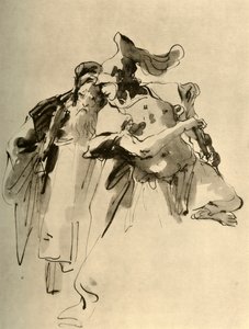 Un soldato e un vecchio, metà XVIII secolo, 1928 da Giovanni Battista Tiepolo