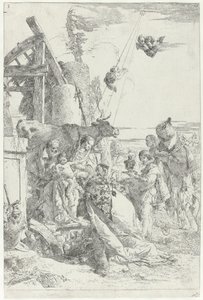 Adorazione del Bambino Gesù da parte dei tre re da Giovanni Battista Tiepolo