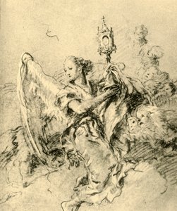Angelo con ostensorio, 1767-1769, 1928 da Giovanni Battista Tiepolo