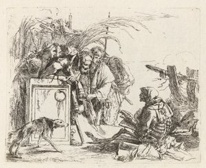 La morte che dà udienza, da Vari capricci da Giovanni Battista Tiepolo