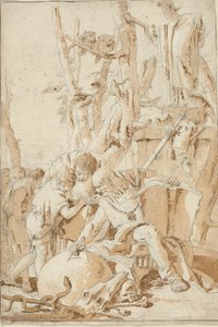 Democrito ed Eraclito ridono e si addolorano per le follie del mondo da Giovanni Battista Tiepolo