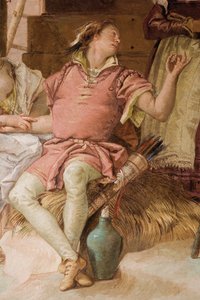Dettaglio di Medoro da Angelica e Medoro che si congedano dai contadini, dalla Stanza dell
