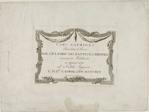 Frontespizio di Capricci