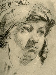 Testa di ragazza con turbante, metà XVIII secolo, 1928