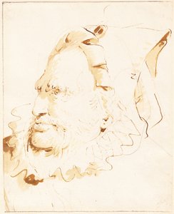Testa di un mago da Giovanni Battista Tiepolo