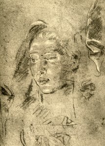 Testa di una giovane donna, metà XVIII secolo, 1928 da Giovanni Battista Tiepolo