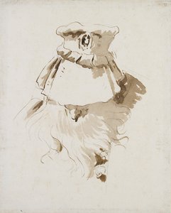 Testa di un uomo barbuto da Giovanni Battista Tiepolo