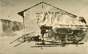 Interno di un cortile agricolo, metà XVIII secolo, 1928 da Giovanni Battista Tiepolo