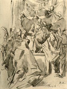 Madonna in trono con santi, metà XVIII secolo, 1928