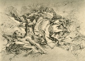 Madonna tra le nuvole circondata da Angeli, c1754, 1928