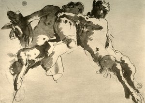 Fauno maschio e femmina con anfora, metà del XVIII secolo, 1928