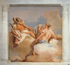 Marte e Venere, dalla Stanza delle Divinità Olimpiche nella Foresteria, 1757