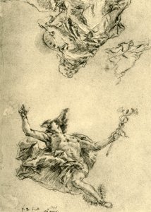 Mercurio e Pittura, 1752-1753, 1928 da Giovanni Battista Tiepolo