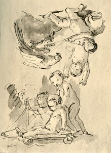 Cupidi che giocano, c1757, 1928 da Giovanni Battista Tiepolo
