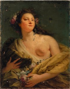 Ritratto di una signora come Flora da Giovanni Battista Tiepolo
