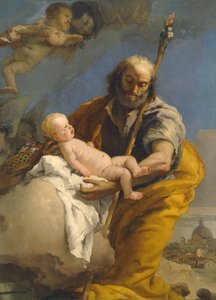 San Giuseppe e il Bambino Gesù, 1767-69 da Giovanni Battista Tiepolo