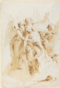 Santa Maria Maddalena sollevata dagli angeli da Giovanni Battista Tiepolo