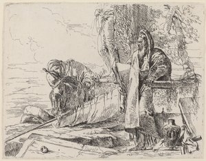 Filosofo in Piedi e Altre Due Figure da Giovanni Battista Tiepolo