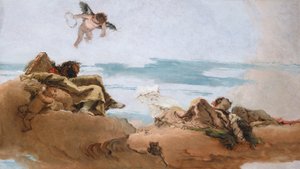Studio per un soffitto con la personificazione del Consiglio da Giovanni Battista Tiepolo
