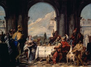 Il banchetto di Antonio e Cleopatra, c.1744 da Giovanni Battista Tiepolo