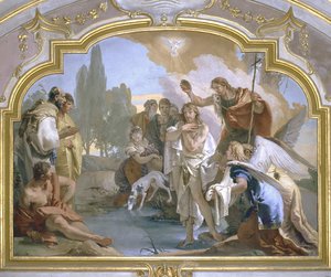 Il battesimo di Cristo da Giovanni Battista Tiepolo