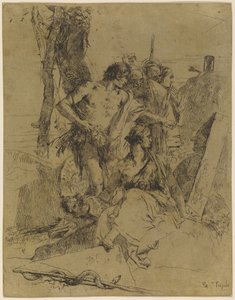 La Scoperta della Tomba di Punchinello da Giovanni Battista Tiepolo
