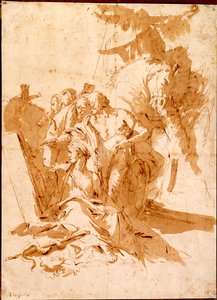La scoperta della tomba di Punchinello da Giovanni Battista Tiepolo
