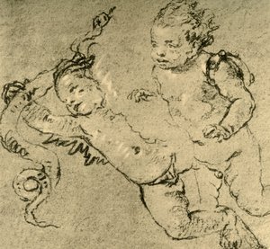 Due Cupidi, c1752, 1928 da Giovanni Battista Tiepolo