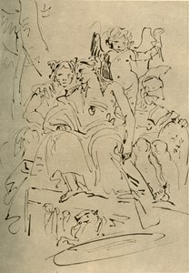 Due donne, Eros e un soldato, metà XVIII secolo da Giovanni Battista Tiepolo