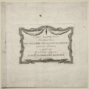 Vari capricci, 1785 da Giovanni Battista Tiepolo