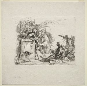 Vari capricci: La morte che dà udienza da Giovanni Battista Tiepolo