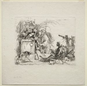 Vari Capricci: La morte dà udienza, 1785 da Giovanni Battista Tiepolo
