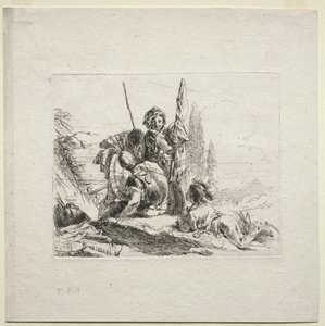 Vari capricci: I tre soldati e il ragazzo da Giovanni Battista Tiepolo