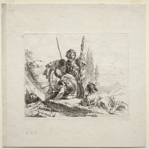 Varie capricci: I tre soldati e il ragazzo da Giovanni Battista Tiepolo
