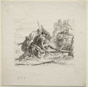 Vari capricci: I due soldati e le due donne da Giovanni Battista Tiepolo