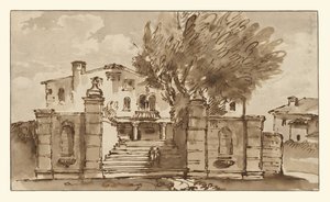 Vista di una villa da Giovanni Battista Tiepolo