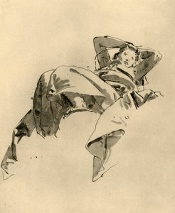 Donna che riposa, metà XVIII secolo, 1928 da Giovanni Battista Tiepolo