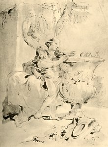 Giovane donna e ragazzo, metà 18° secolo, 1928