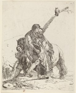 Giovane, saggio e attendente con cavallo da Giovanni Battista Tiepolo