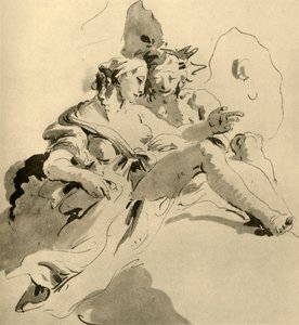 Zefiro e Flora, metà del XVIII secolo, 1928 da Giovanni Battista Tiepolo