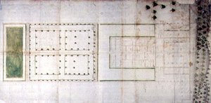 Piano della villa Medici ad Agnano