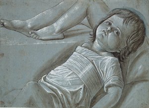 Studio per una figura reclinata del Bambino Gesù