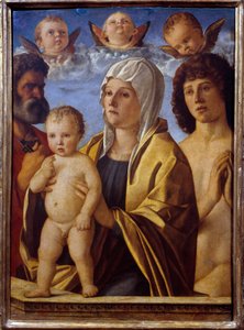 La Vergine e il Bambino Gesù tra San Pietro e San Sebastiano da Giovanni Bellini
